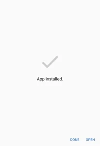 App Installed